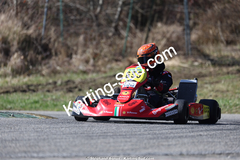 Matheo COURBIERES — 28/02 & 01/03/2026 : 1ère manche du Championnat du Sud 2026 à Aigues-Vives (photos Stéphane Agnus) 2026 — karting