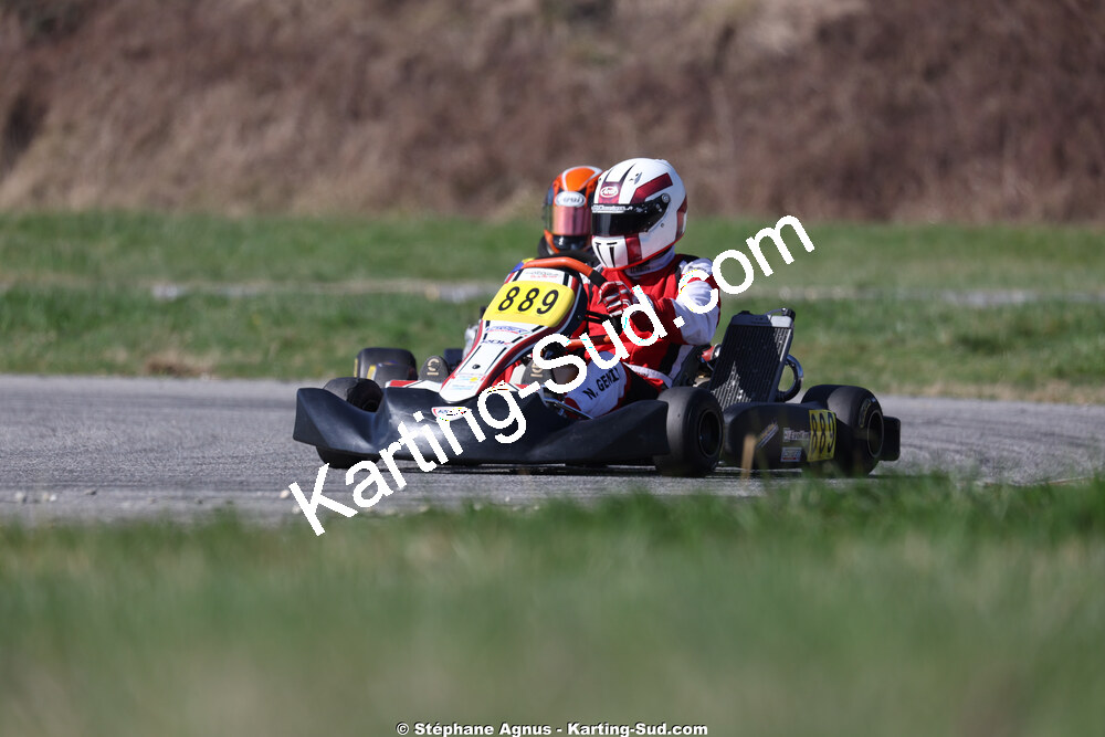 Nicolas GENIN — 28/02 & 01/03/2026 : 1ère manche du Championnat du Sud 2026 à Aigues-Vives (photos Stéphane Agnus) 2026 — karting