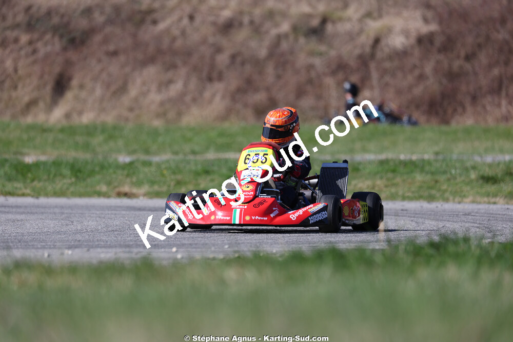 Matheo COURBIERES — 28/02 & 01/03/2026 : 1ère manche du Championnat du Sud 2026 à Aigues-Vives (photos Stéphane Agnus) 2026 — karting