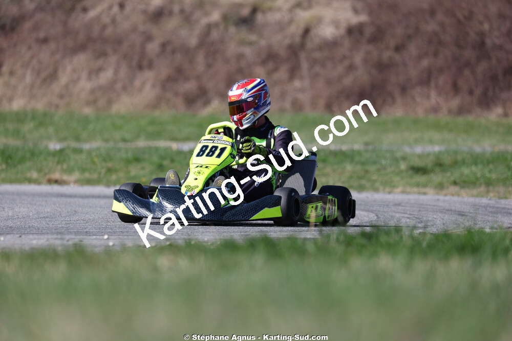 Gwenael ROSSIGNOL — 28/02 & 01/03/2026 : 1ère manche du Championnat du Sud 2026 à Aigues-Vives (photos Stéphane Agnus) 2026 — karting