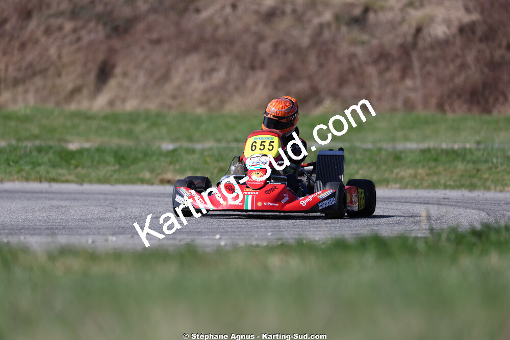 Matheo COURBIERES — 28/02 & 01/03/2026 : 1ère manche du Championnat du Sud 2026 à Aigues-Vives (photos Stéphane Agnus) 2026 — karting