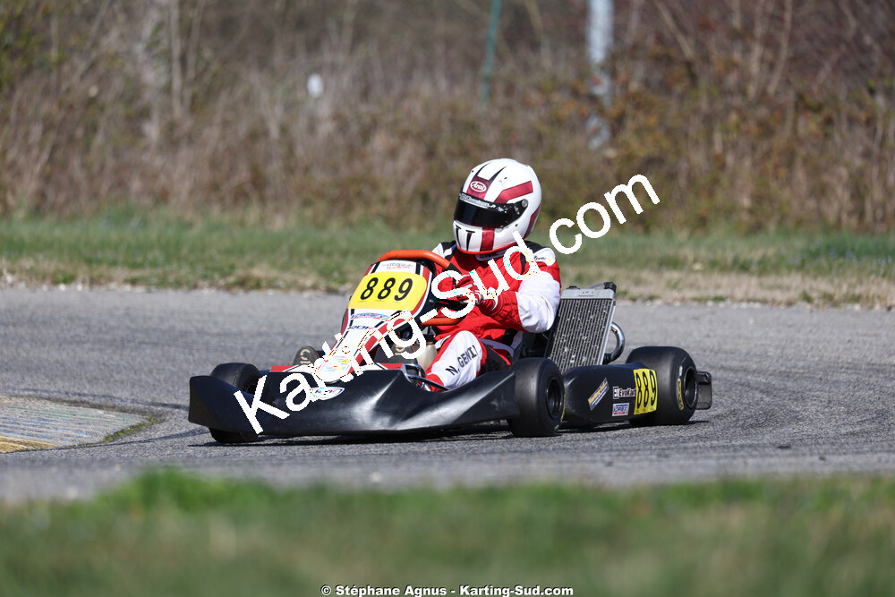 Nicolas GENIN — 28/02 & 01/03/2026 : 1ère manche du Championnat du Sud 2026 à Aigues-Vives (photos Stéphane Agnus) 2026 — karting