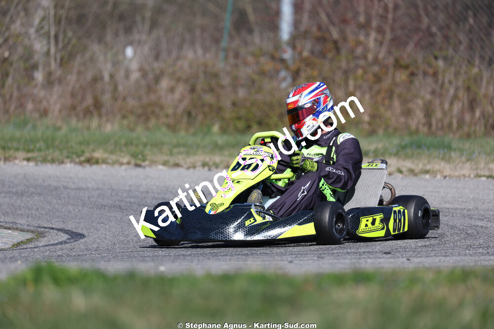 Gwenael ROSSIGNOL — 28/02 & 01/03/2026 : 1ère manche du Championnat du Sud 2026 à Aigues-Vives (photos Stéphane Agnus) 2026 — karting