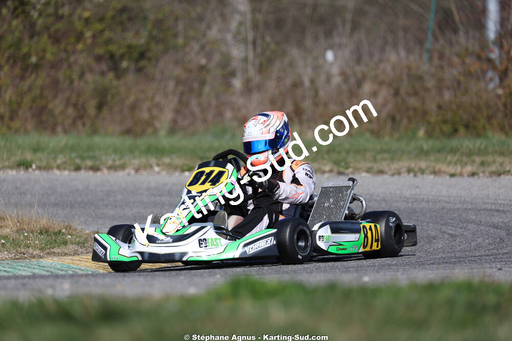 Garry FORTIER — 28/02 & 01/03/2026 : 1ère manche du Championnat du Sud 2026 à Aigues-Vives (photos Stéphane Agnus) 2026 — karting
