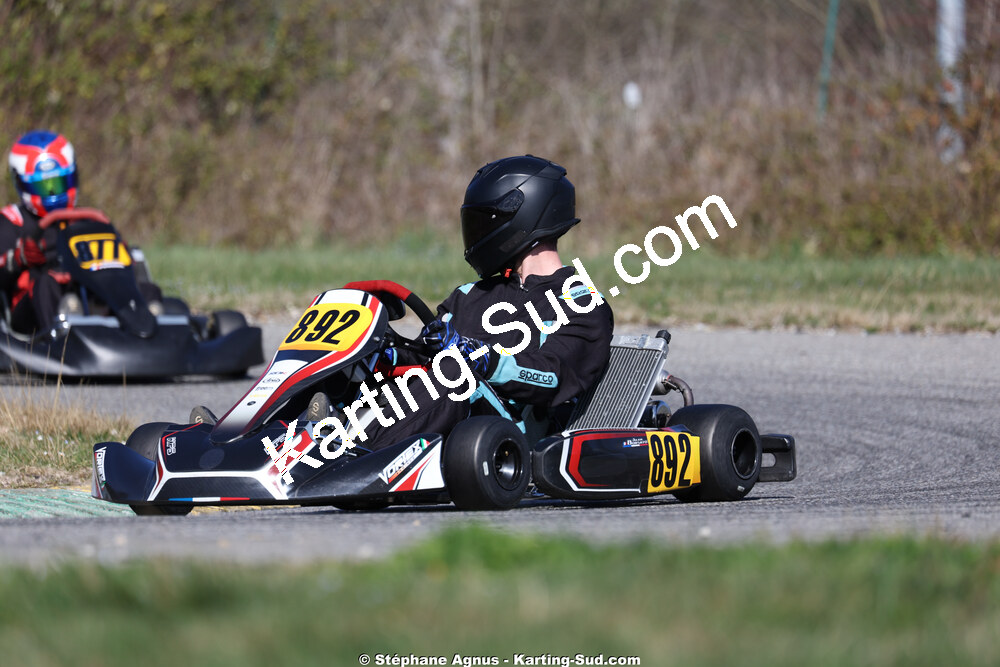 Julien BORSATO — 28/02 & 01/03/2026 : 1ère manche du Championnat du Sud 2026 à Aigues-Vives (photos Stéphane Agnus) 2026 — karting