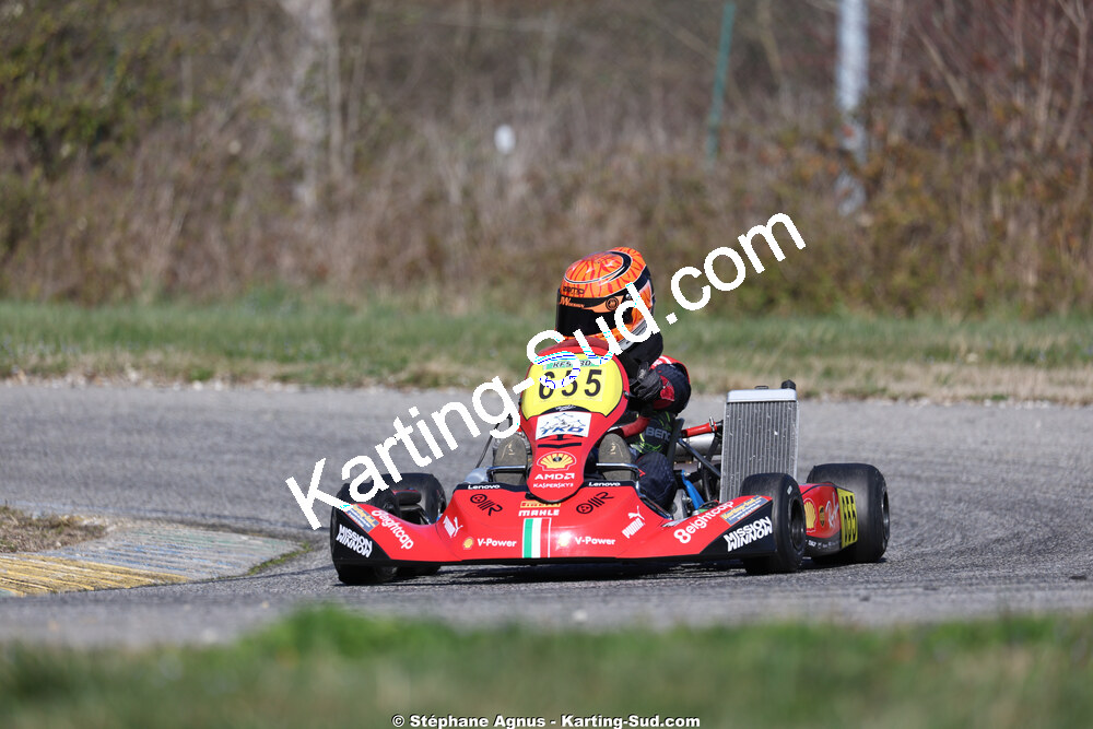 Matheo COURBIERES — 28/02 & 01/03/2026 : 1ère manche du Championnat du Sud 2026 à Aigues-Vives (photos Stéphane Agnus) 2026 — karting