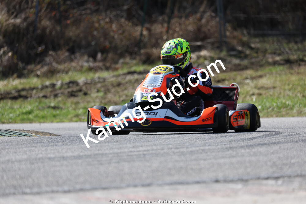 Sacha CATALA — 28/02 & 01/03/2026 : 1ère manche du Championnat du Sud 2026 à Aigues-Vives (photos Stéphane Agnus) 2026 — karting