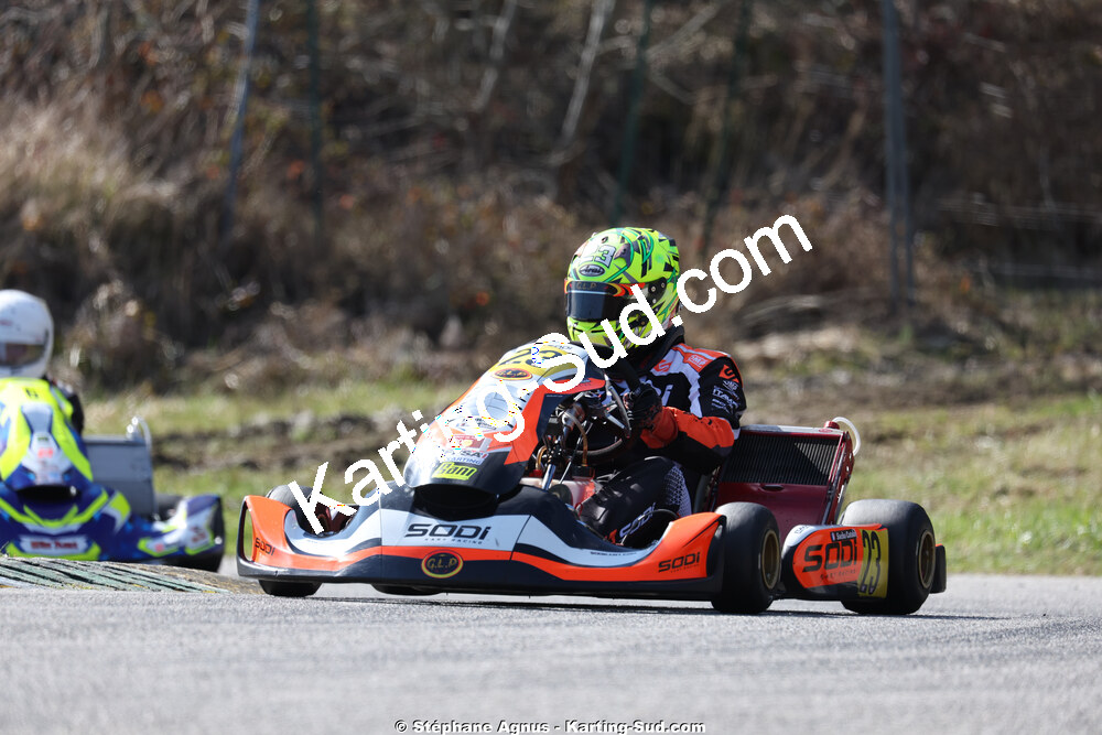 Sacha CATALA — 28/02 & 01/03/2026 : 1ère manche du Championnat du Sud 2026 à Aigues-Vives (photos Stéphane Agnus) 2026 — karting
