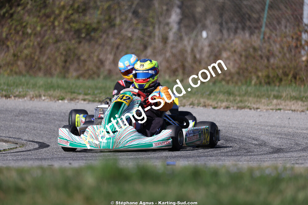 Aurélien MAZOUIN — 28/02 & 01/03/2026 : 1ère manche du Championnat du Sud 2026 à Aigues-Vives (photos Stéphane Agnus) 2026 — karting