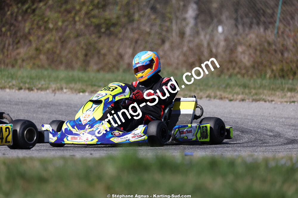 Samy GHARBI — 28/02 & 01/03/2026 : 1ère manche du Championnat du Sud 2026 à Aigues-Vives (photos Stéphane Agnus) 2026 — karting