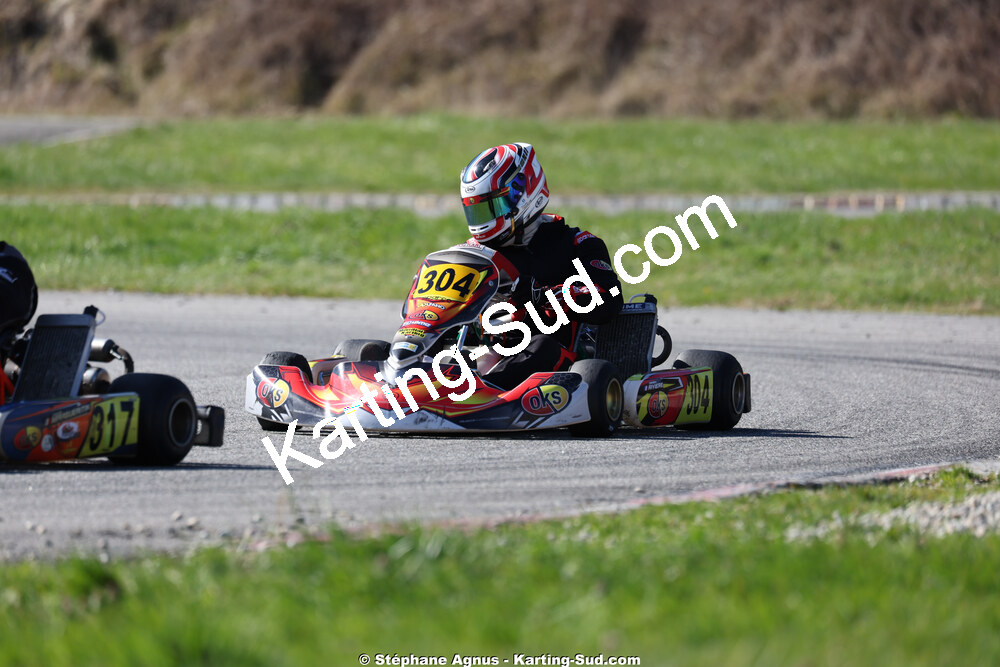 Damien RIVIERE — 28/02 & 01/03/2026 : 1ère manche du Championnat du Sud 2026 à Aigues-Vives (photos Stéphane Agnus) 2026 — karting