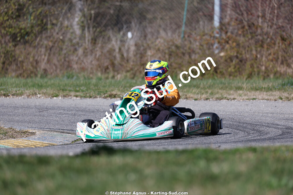 Aurélien MAZOUIN — 28/02 & 01/03/2026 : 1ère manche du Championnat du Sud 2026 à Aigues-Vives (photos Stéphane Agnus) 2026 — karting
