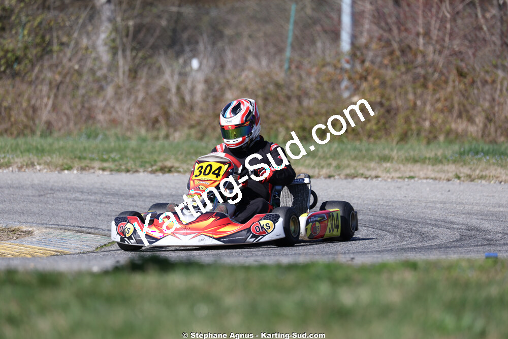 Damien RIVIERE — 28/02 & 01/03/2026 : 1ère manche du Championnat du Sud 2026 à Aigues-Vives (photos Stéphane Agnus) 2026 — karting