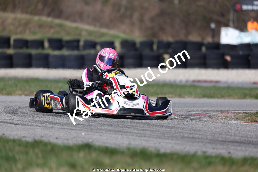 Lizzie CAZOT — 28/02 & 01/03/2026 : 1ère manche du Championnat du Sud 2026 à Aigues-Vives (photos Stéphane Agnus) 2026 — karting
