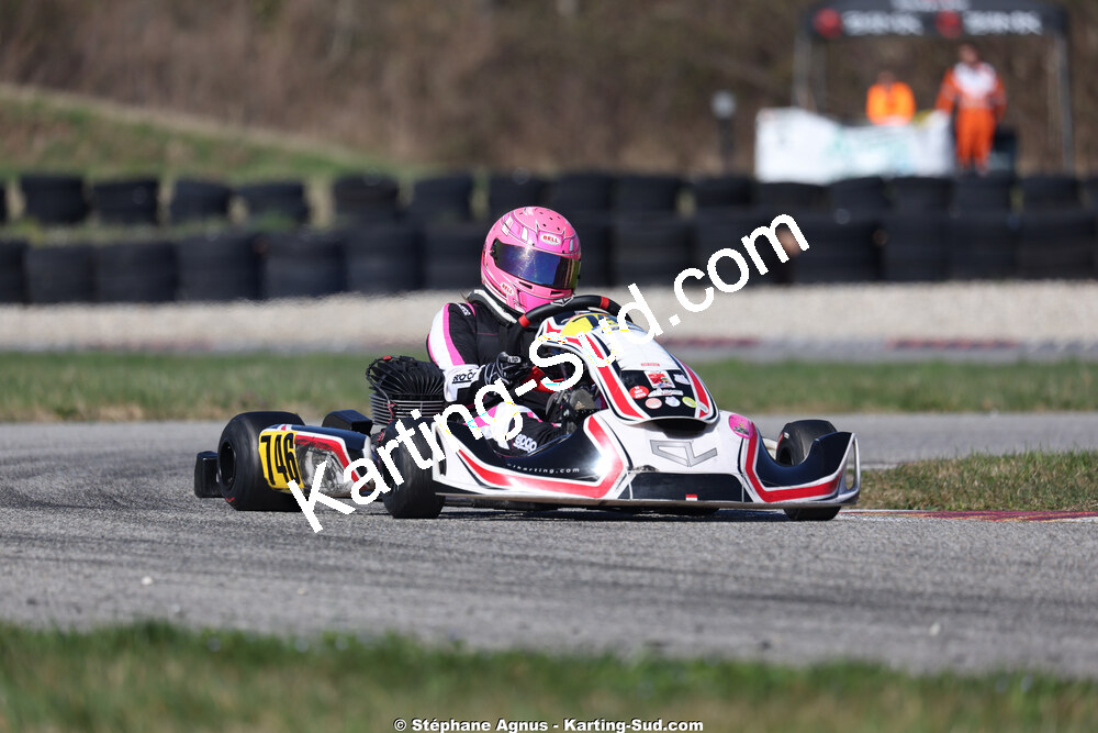 Lizzie CAZOT — 28/02 & 01/03/2026 : 1ère manche du Championnat du Sud 2026 à Aigues-Vives (photos Stéphane Agnus) 2026 — karting