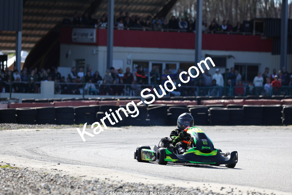 Louca BOUSQUIERES — 28/02 & 01/03/2026 : 1ère manche du Championnat du Sud 2026 à Aigues-Vives (photos Stéphane Agnus) 2026 — karting
