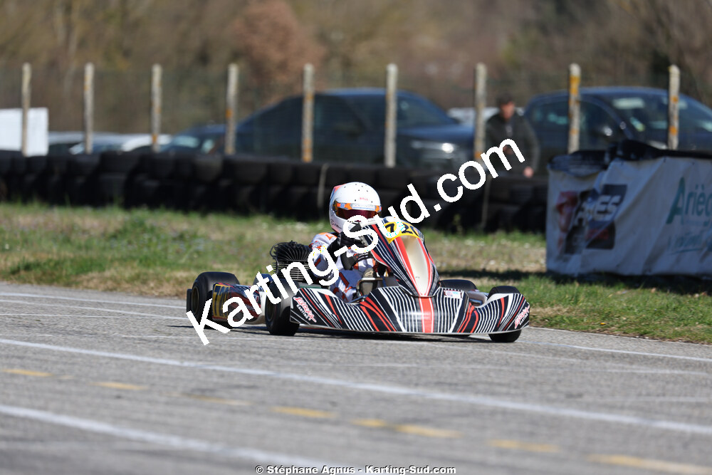 Tom CASTANIER — 28/02 & 01/03/2026 : 1ère manche du Championnat du Sud 2026 à Aigues-Vives (photos Stéphane Agnus) 2026 — karting