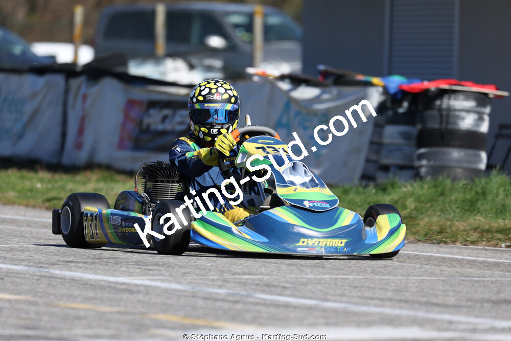 Dayan SERANO — 28/02 & 01/03/2026 : 1ère manche du Championnat du Sud 2026 à Aigues-Vives (photos Stéphane Agnus) 2026 — karting
