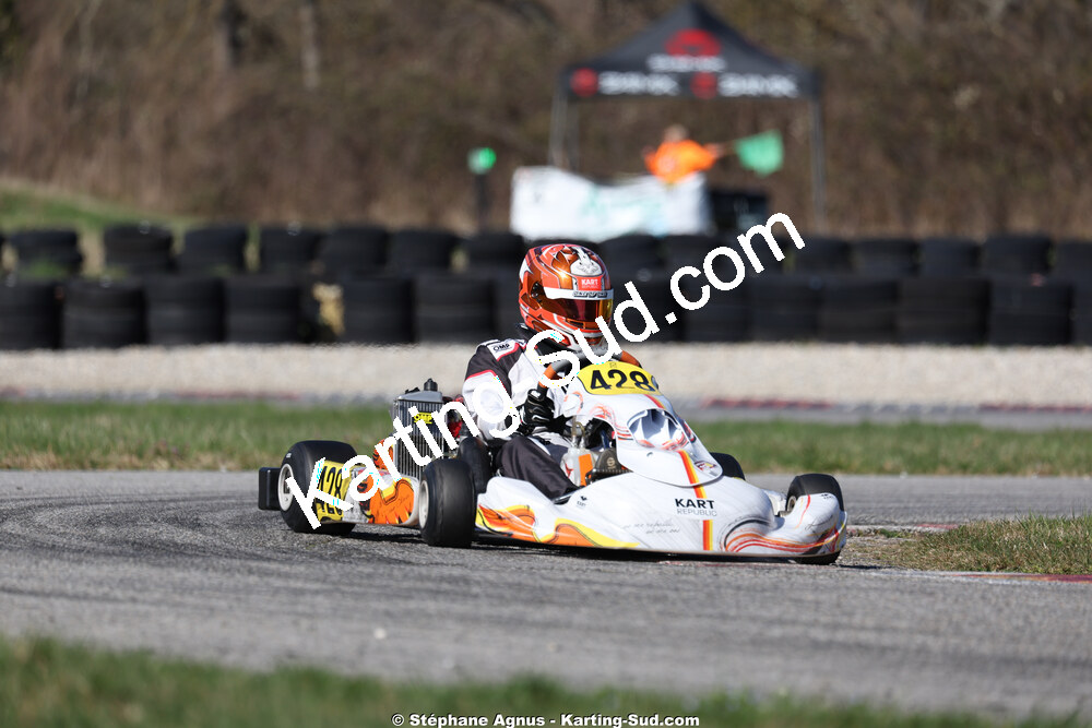 Luka ROECKEL — 28/02 & 01/03/2026 : 1ère manche du Championnat du Sud 2026 à Aigues-Vives (photos Stéphane Agnus) 2026 — karting