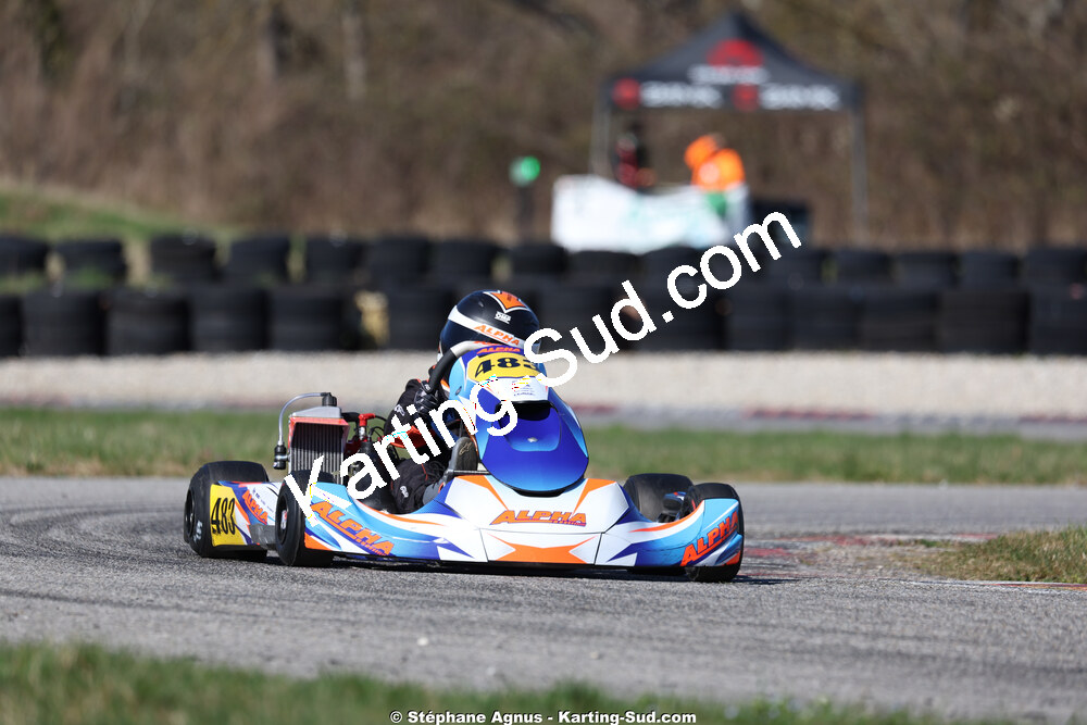 Maël PELAT — 28/02 & 01/03/2026 : 1ère manche du Championnat du Sud 2026 à Aigues-Vives (photos Stéphane Agnus) 2026 — karting