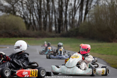 08/03/2026 : 1ère manche de l’Atlantic Trophée à Lescar (photos Marc Belly) 2026 — karting