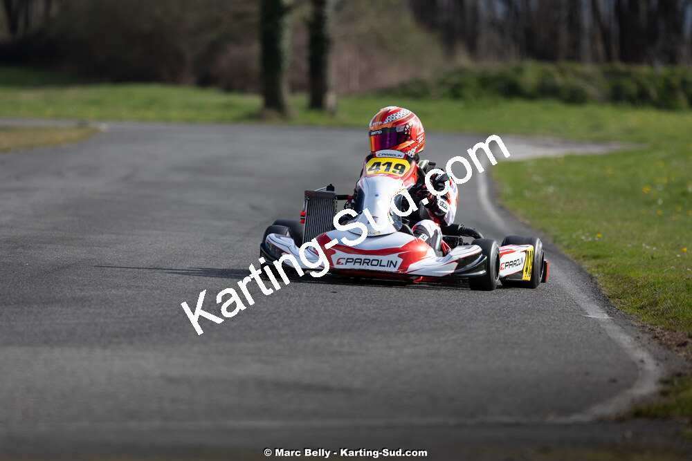 08/03/2026 : 1ère manche de l’Atlantic Trophée à Lescar (photos Marc Belly) 2026 — karting