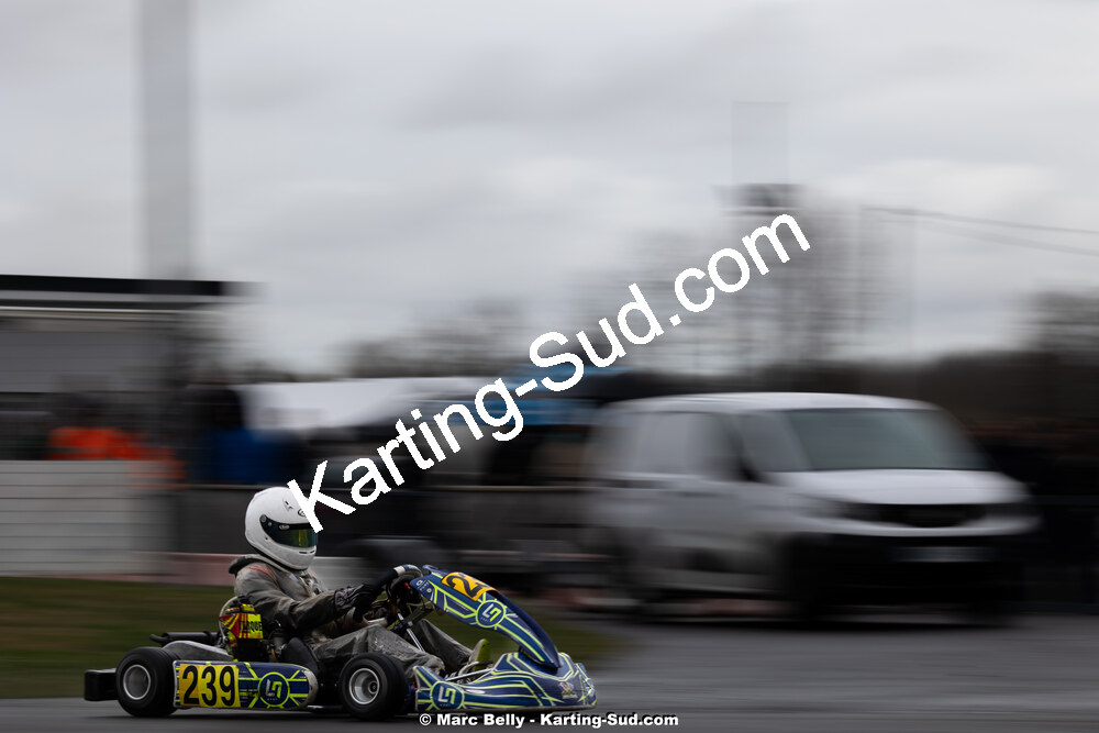08/03/2026 : 1ère manche de l’Atlantic Trophée à Lescar (photos Marc Belly) 2026 — karting