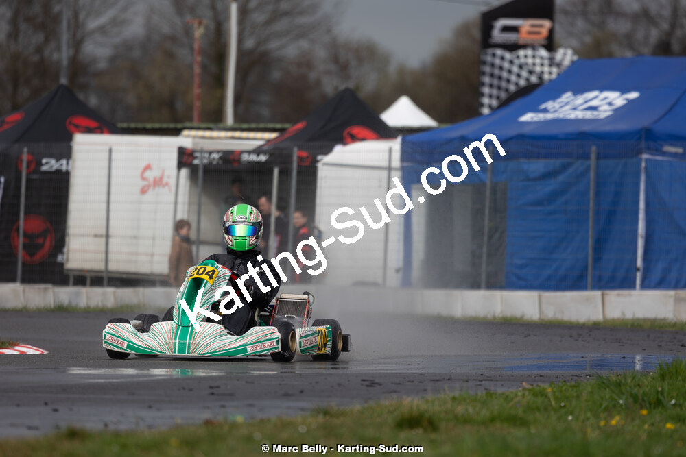 08/03/2026 : 1ère manche de l’Atlantic Trophée à Lescar (photos Marc Belly) 2026 — karting