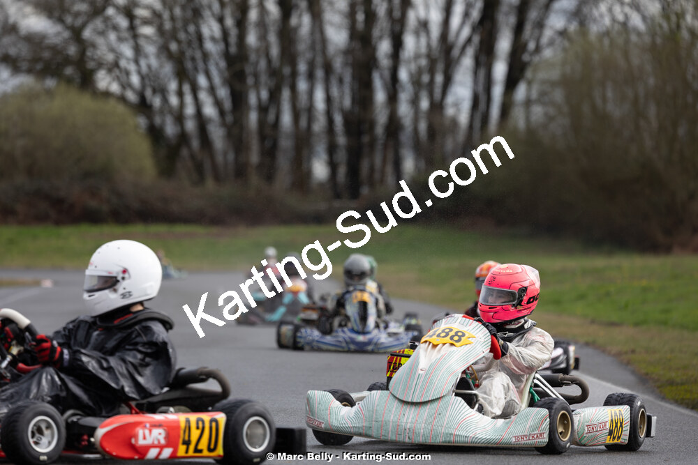 08/03/2026 : 1ère manche de l’Atlantic Trophée à Lescar (photos Marc Belly) 2026 — karting