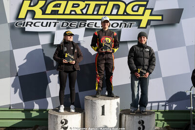 Alyssa DECARIS, Laura BOURGUET, Marine APOUX — 28 & 29/03/2026 : 2ème manche Championnat du Sud 2026 à Belmont sur Rance (photos Stéphane Agnus) 2026 — karting