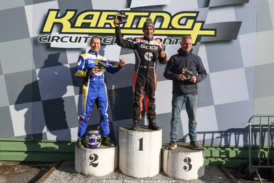Jérôme ROCA, John HUGUET, Sébastien ANDRES — 28 & 29/03/2026 : 2ème manche Championnat du Sud 2026 à Belmont sur Rance (photos Stéphane Agnus) 2026 — karting
