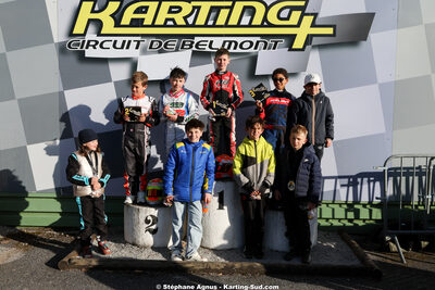 Aaron BORDANOVA, Lucas REDOUTE, Mathis MESPOULEDE et 1 autre — 28 & 29/03/2026 : 2ème manche Championnat du Sud 2026 à Belmont sur Rance (photos Stéphane Agnus) 2026 — karting