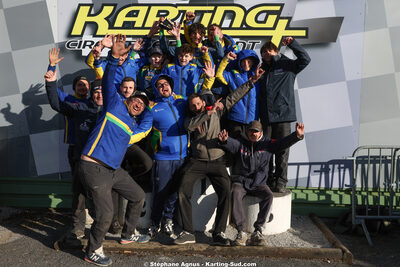 Alexis Włoszczyński, Marin LECLERC, Mathis MESPOULEDE — 28 & 29/03/2026 : 2ème manche Championnat du Sud 2026 à Belmont sur Rance (photos Stéphane Agnus) 2026 — karting