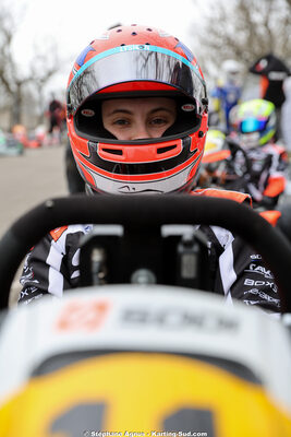 Laura BOURGUET — 28 & 29/03/2026 : 2ème manche Championnat du Sud 2026 à Belmont sur Rance (photos Stéphane Agnus) 2026 — karting