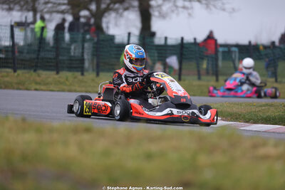 Auxence DURIER — 28 & 29/03/2026 : 2ème manche Championnat du Sud 2026 à Belmont sur Rance (photos Stéphane Agnus) 2026 — karting