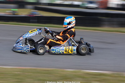 Jules BAQUE — 28 & 29/03/2026 : 2ème manche Championnat du Sud 2026 à Belmont sur Rance (photos Stéphane Agnus) 2026 — karting