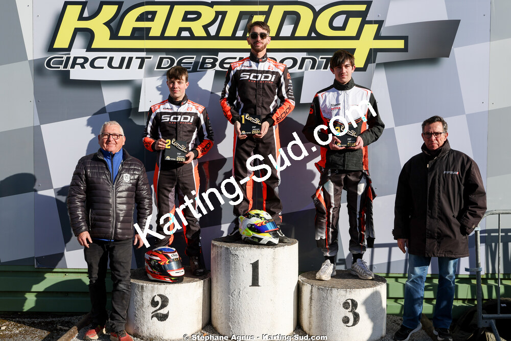 Gabriel HUGON, Jean VEYRIES, Maxime GELEY et 2 autres — 28 & 29/03/2026 : 2ème manche Championnat du Sud 2026 à Belmont sur Rance (photos Stéphane Agnus) 2026 — karting