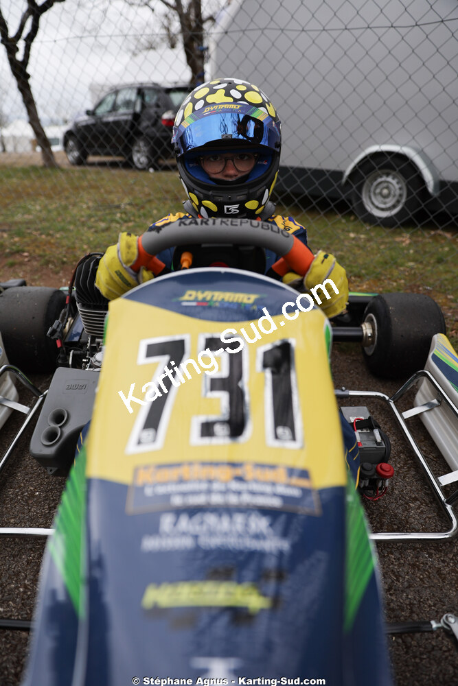 Dayan SERANO — 28 & 29/03/2026 : 2ème manche Championnat du Sud 2026 à Belmont sur Rance (photos Stéphane Agnus) 2026 — karting