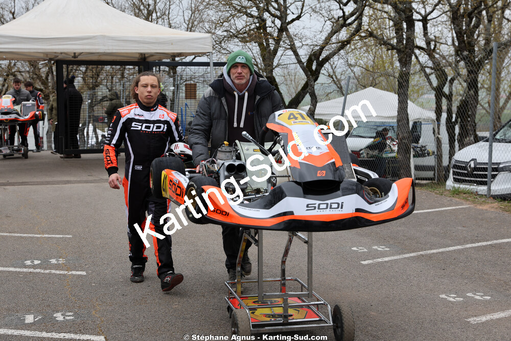 Louka MICHEL — 28 & 29/03/2026 : 2ème manche Championnat du Sud 2026 à Belmont sur Rance (photos Stéphane Agnus) 2026 — karting