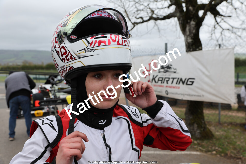 Marine APOUX — 28 & 29/03/2026 : 2ème manche Championnat du Sud 2026 à Belmont sur Rance (photos Stéphane Agnus) 2026 — karting