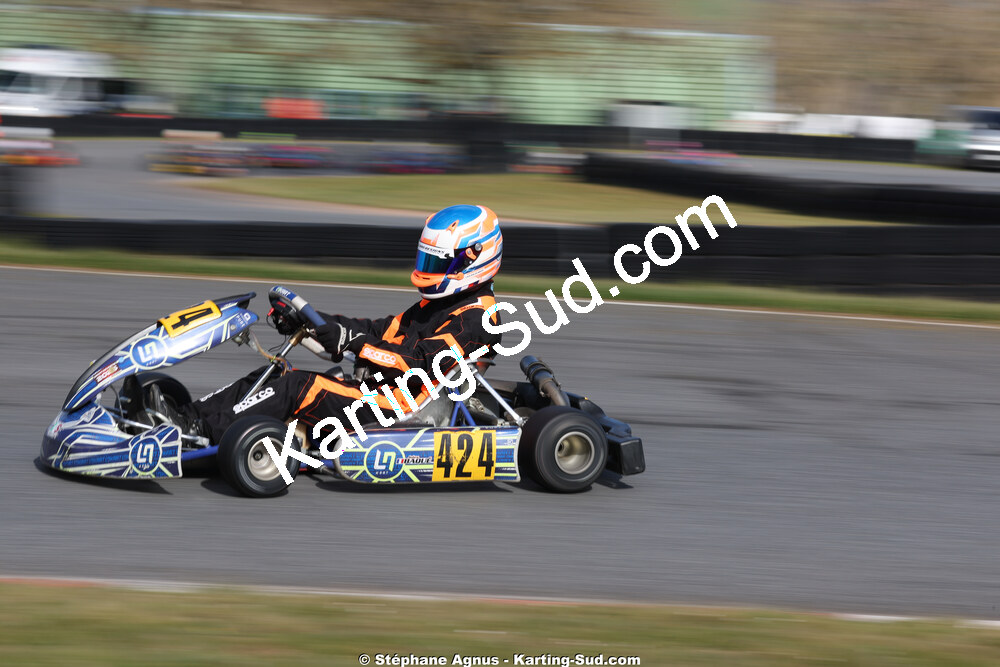 Jules BAQUE — 28 & 29/03/2026 : 2ème manche Championnat du Sud 2026 à Belmont sur Rance (photos Stéphane Agnus) 2026 — karting