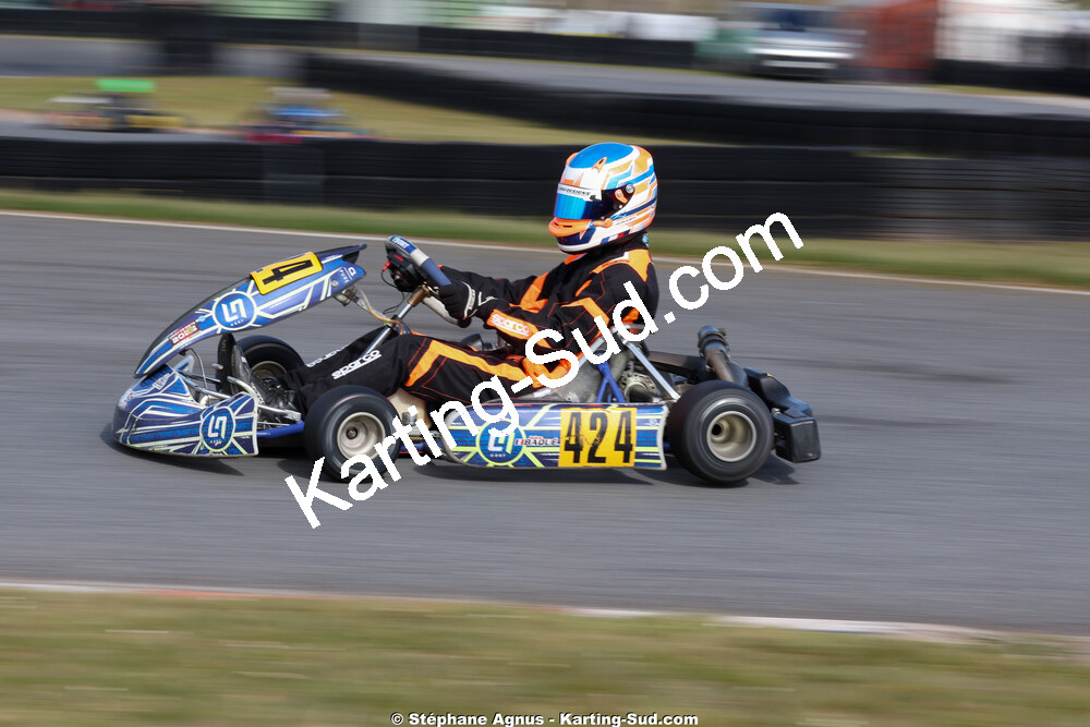 Jules BAQUE — 28 & 29/03/2026 : 2ème manche Championnat du Sud 2026 à Belmont sur Rance (photos Stéphane Agnus) 2026 — karting