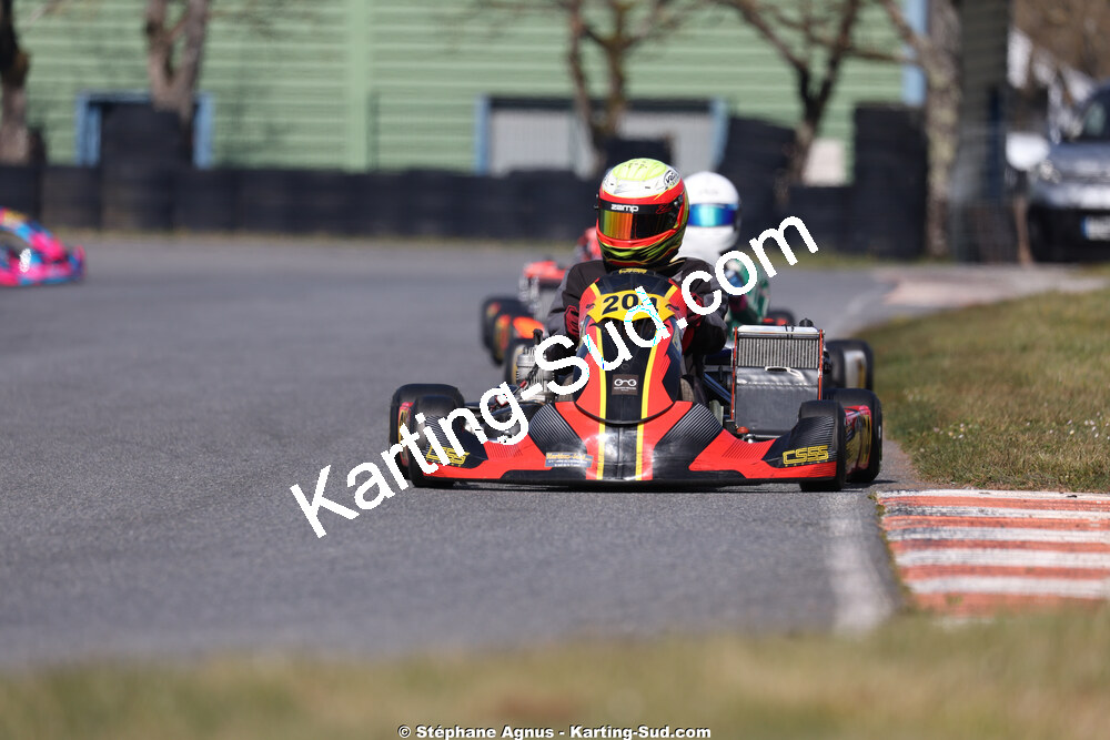 Vincent REBBERT — 28 & 29/03/2026 : 2ème manche Championnat du Sud 2026 à Belmont sur Rance (photos Stéphane Agnus) 2026 — karting