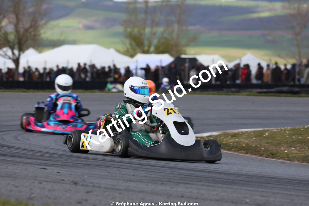 Arthur GUYON TIEULIE — 28 & 29/03/2026 : 2ème manche Championnat du Sud 2026 à Belmont sur Rance (photos Stéphane Agnus) 2026 — karting
