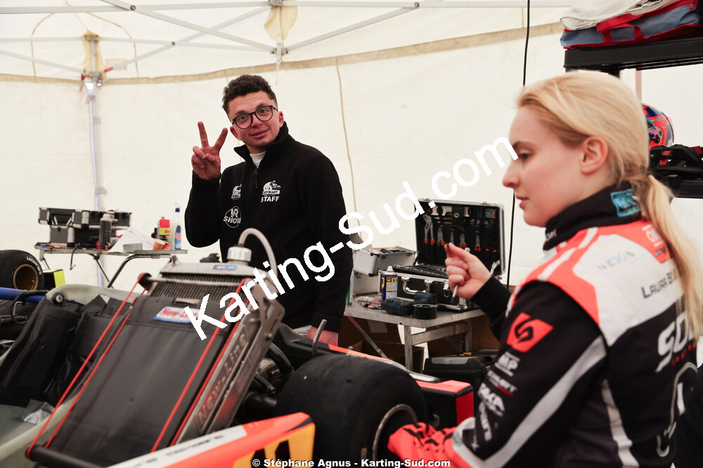 Arthur EHRET, Laura BOURGUET — 28 & 29/03/2026 : 2ème manche Championnat du Sud 2026 à Belmont sur Rance (photos Stéphane Agnus) 2026 — karting