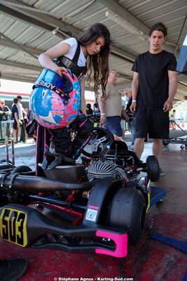 Lina SALAMANCA — 18 & 19/04/2026 : 3ème manche du Championnat de Ligue PACA à Brignoles (photos Stéphane Agnus) 2026 — karting