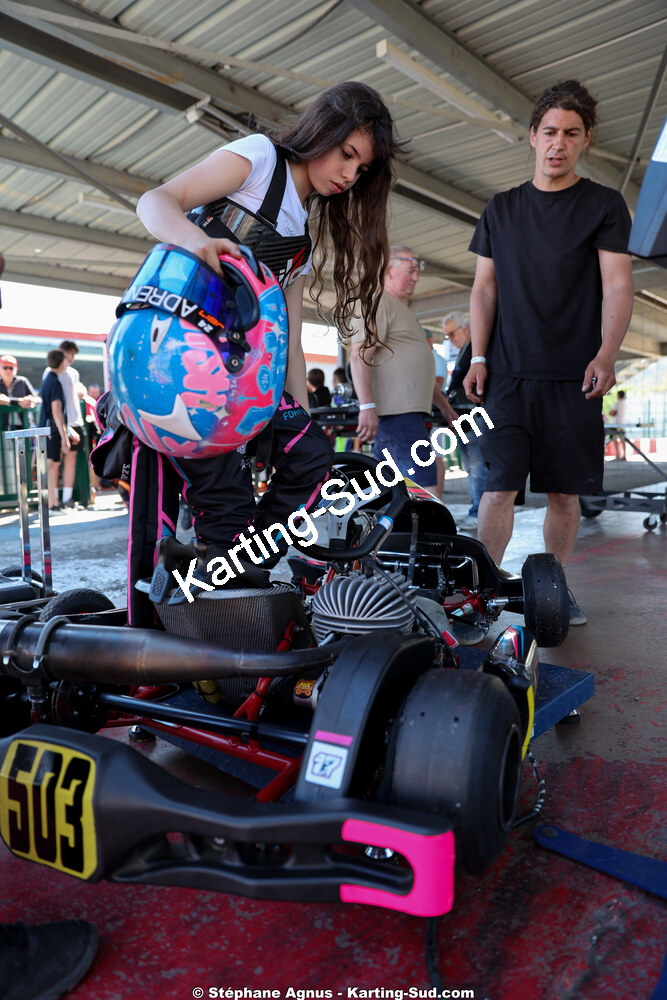 Lina SALAMANCA — 18 & 19/04/2026 : 3ème manche du Championnat de Ligue PACA à Brignoles (photos Stéphane Agnus) 2026 — karting