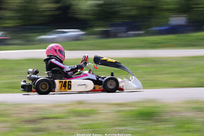 Lizzie CAZOT — 25 & 26/04/2026 : 3ème manche du Championnat du Sud à Alès (photos Stéphane Agnus) 2026 — karting