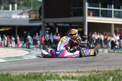 Raphaël TEISSIER — 25 & 26/04/2026 : 3ème manche du Championnat du Sud à Alès (photos Stéphane Agnus) 2026 — karting