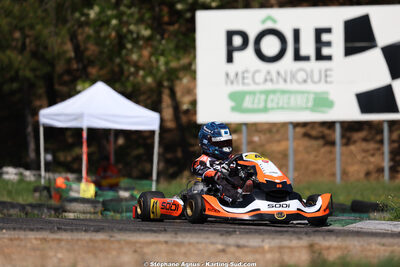 Louka MICHEL — 25 & 26/04/2026 : 3ème manche du Championnat du Sud à Alès (photos Stéphane Agnus) 2026 — karting